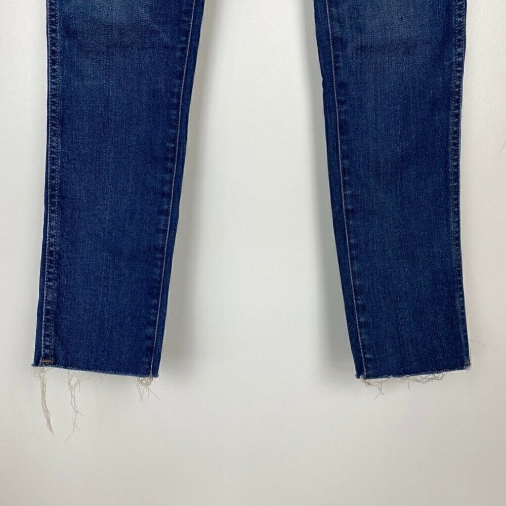 Madewell Slim Skinny Jeans Raw Hem High Rise 24 - Picture 3 of 9